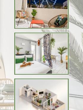 Jungle Suite Terrasse vue Port Wi-Fi, Clim, linge & ménage inclus