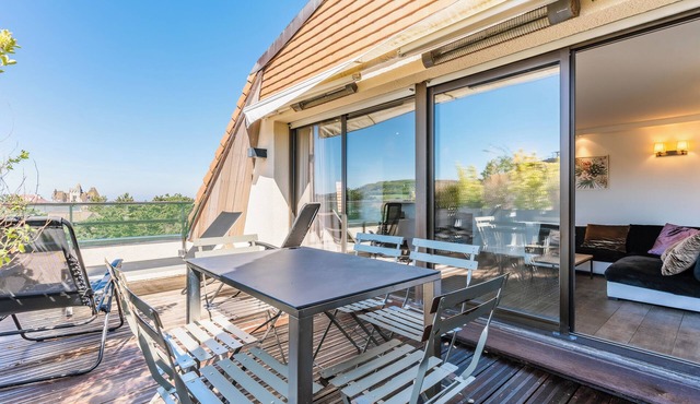 Le Belvédère - Penthouse, sea & country view