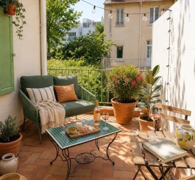 Les volets verts - Terrasse privative