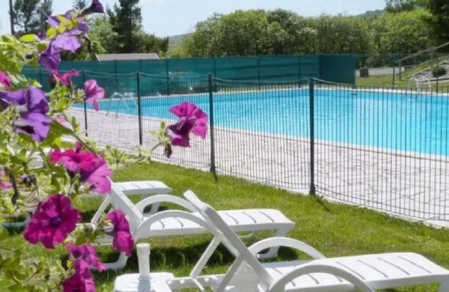 Apartment in residence in Super Besse - View of the Puys chain