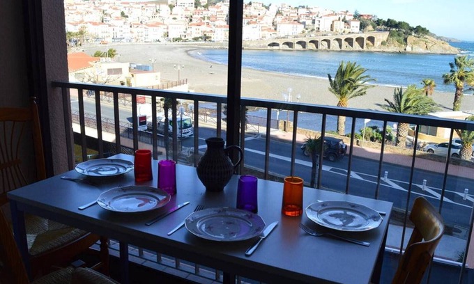 Banyuls-sur-Mer Apartment | 3-room apartment, central, near beach, 6 sleeps, sea view, dishwasher, pets allowed