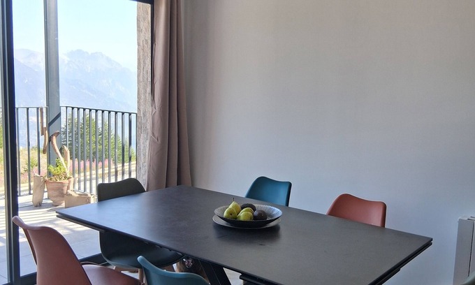 Risoul Ski Chalet | 7/8 person 60m2 chalet on the terrace of risoul center with breathtaking views.