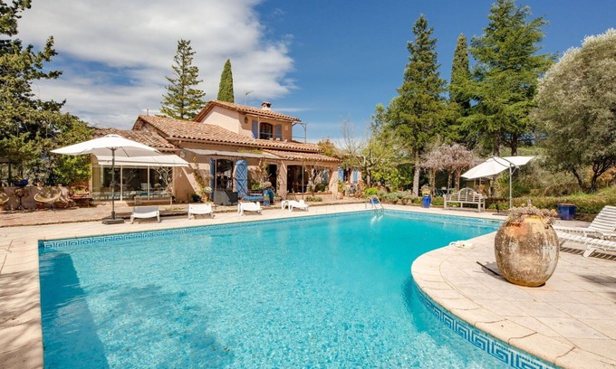 Le Tignet House | Beautiful private villa for 8 guests with private pool, WIFI, TV, terrace and panoramic view
