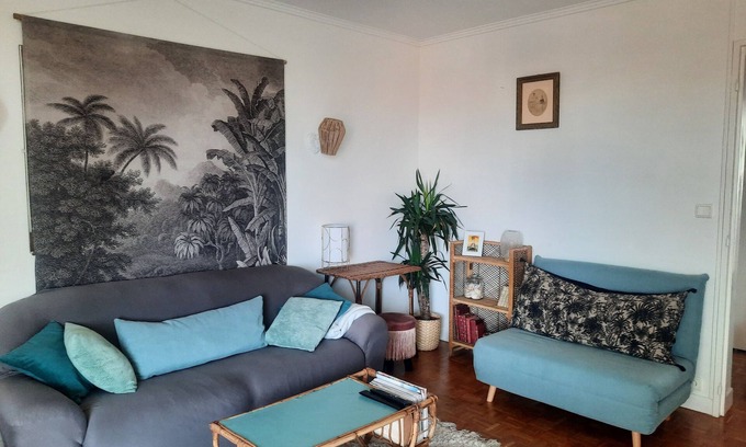 Biarritz Apartment | Biarritz bright apartment 70m2 beach shops on foot - linen included WIFI