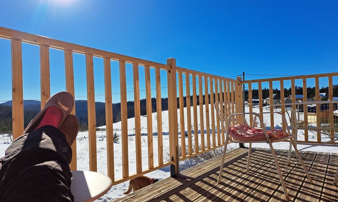 L'Esperou Ski Chalet | Chalet 'En Bois Tout Confort' with Mountain View, Private Terrace and Private Garden