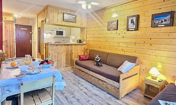 Val Claret Apartment | Charming Studio for 4 in Tignes Val Claret, Near Slopes & Shops, Stunning Mountain View