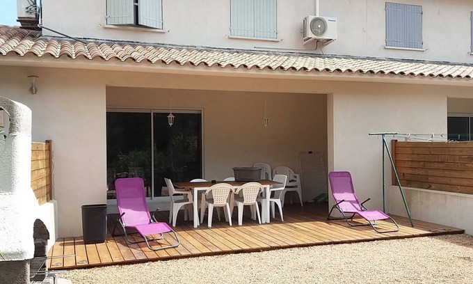 Pinarellu House | House with garden, calm, sea and view of the Ospédale massif