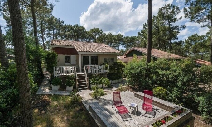 Lacanau-Ocean House | House for 6 people, residence with coollective pool, Lacanau Ocean