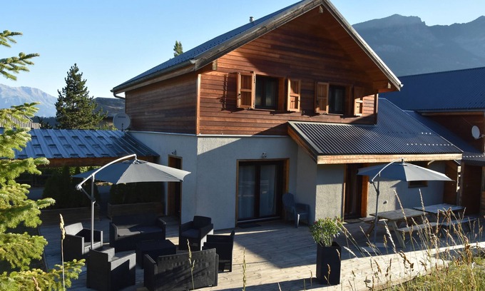 Les Orres Ski Chalet | LES ORRES (05 HAUTES ALPES) CHALET TRES'ORRES (12 people) with south-facing terrace
