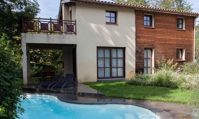 Salles Villa | Luxurious detached villa in a nature reserve with a castle