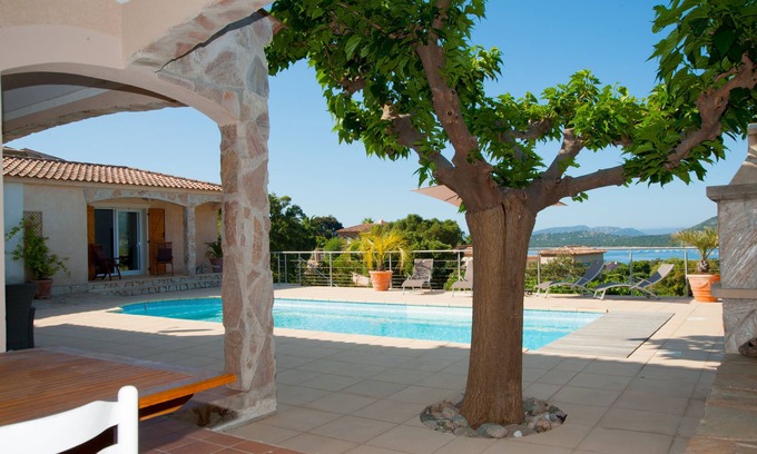 Pinarellu Villa | VILLA 4 ROOMS 3 BATHROOMS WITH HEATED POOL 500M SEA VIEW/MOUNTAIN